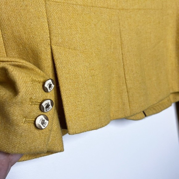 Ann Taylor Loft Yellow Blazer Women’s 6 Y2K Clueless - Picture 7 of 15